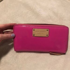 Like new hot pink Kate spade wallet
